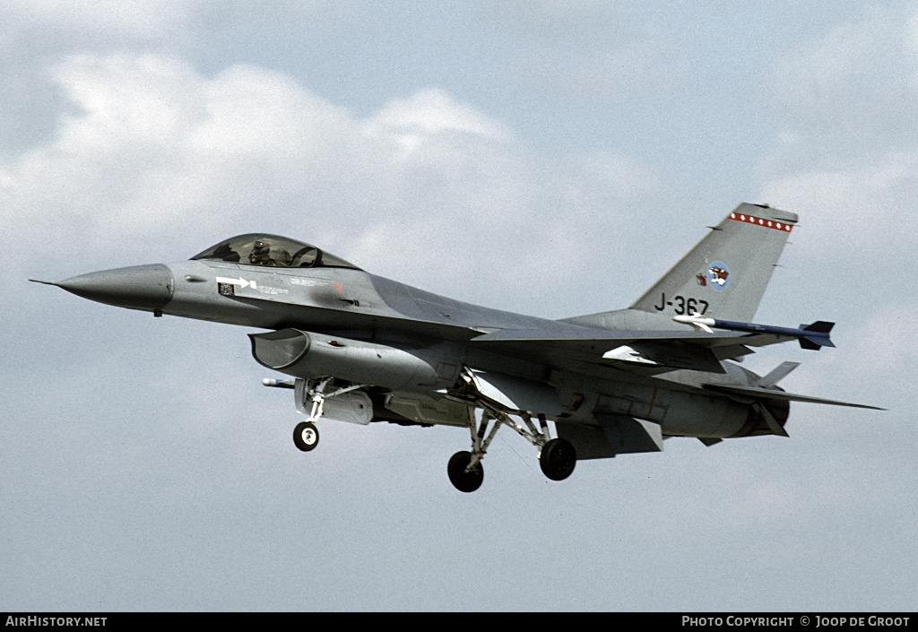 Aircraft Photo of J-367 | General Dynamics F-16A Fighting Falcon | Netherlands - Air Force | AirHistory.net #60033