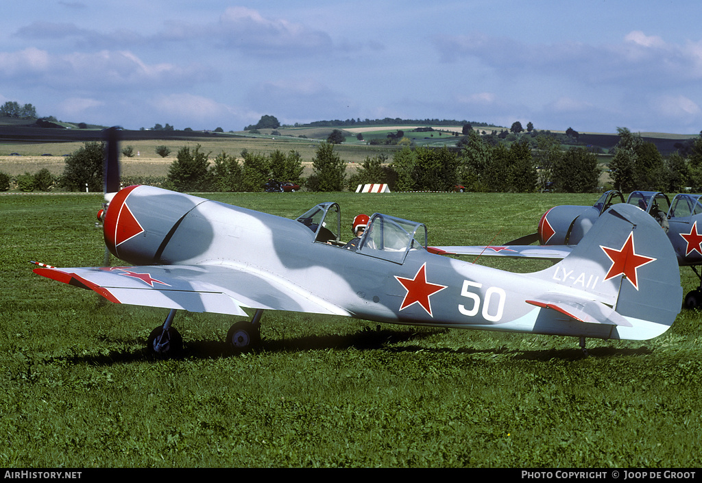 Aircraft Photo of LY-AII / 50 | Yakovlev Yak-50 | Soviet Union - Air Force | AirHistory.net #60077