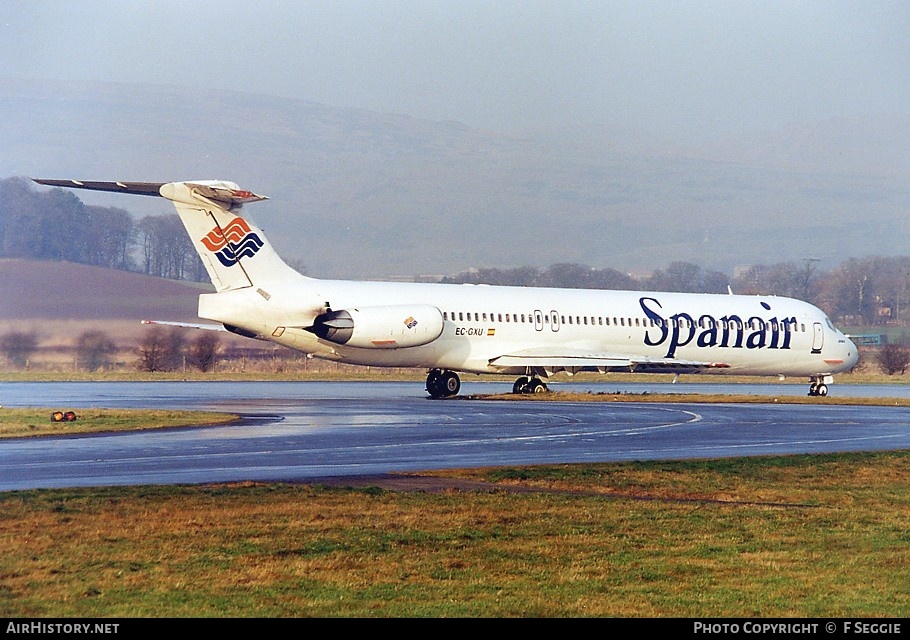 Aircraft Photo of EC-GXU | McDonnell Douglas MD-83 (DC-9-83) | Spanair | AirHistory.net #60084