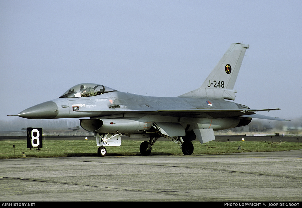 Aircraft Photo of J-248 | General Dynamics F-16A Fighting Falcon | Netherlands - Air Force | AirHistory.net #60086