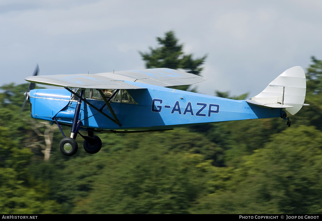 Aircraft Photo of G-AAZP | De Havilland D.H. 80A Puss Moth | AirHistory.net #60097