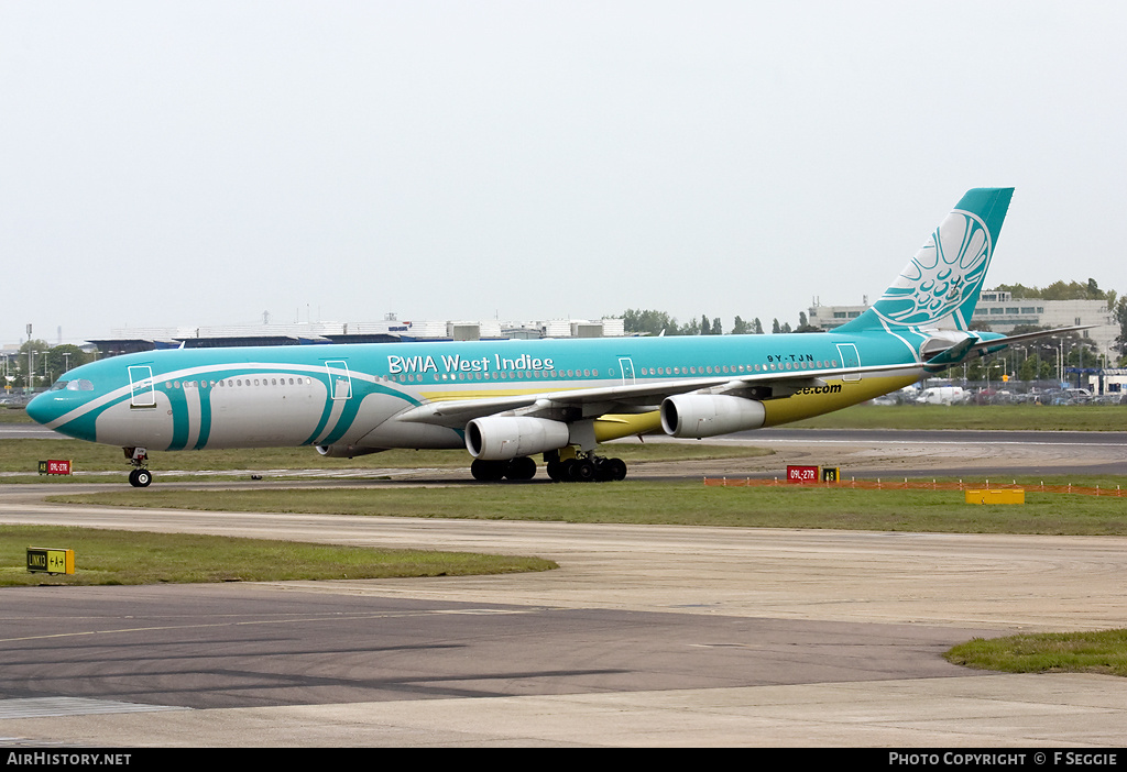 Aircraft Photo of 9Y-TJN | Airbus A340-313 | BWIA West Indies Airways | AirHistory.net #60102