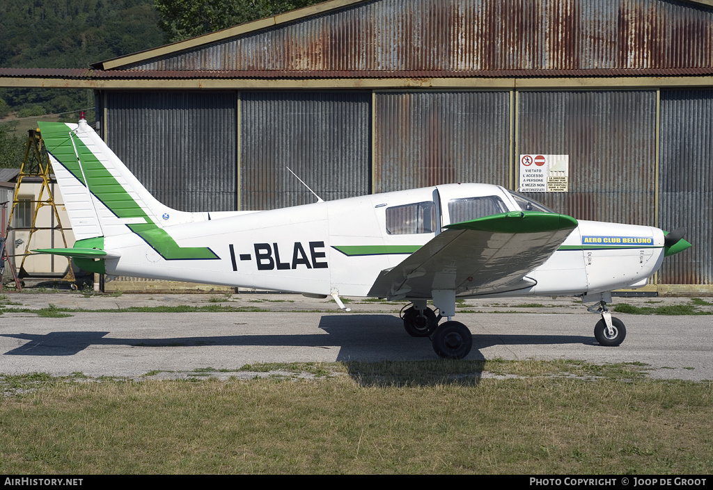 Aircraft Photo of I-BLAE | Piper PA-28-161 Cadet | Aero Club Belluno | AirHistory.net #60111