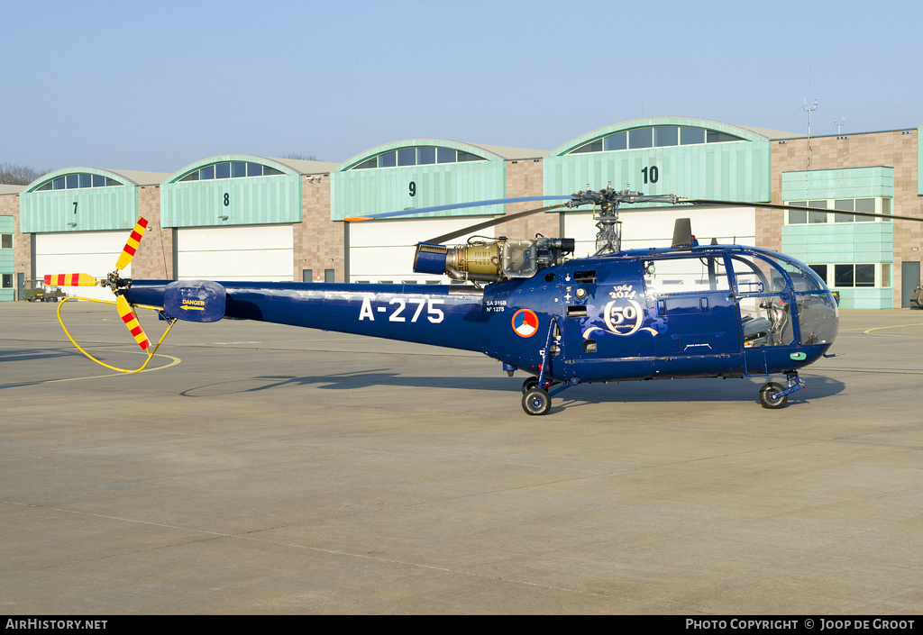 Aircraft Photo of A-275 | Sud SA-316B Alouette III | Netherlands - Air Force | AirHistory.net #60119