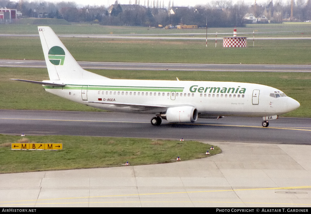 Aircraft Photo of D-AGEA | Boeing 737-35B | Germania | AirHistory.net #60131