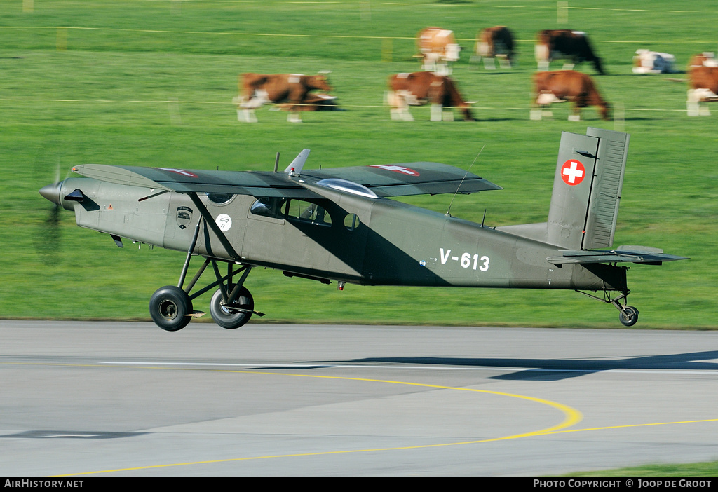 Aircraft Photo of V-613 | Pilatus PC-6/B2-H2M-1 Turbo Porter | Switzerland - Air Force | AirHistory.net #60135