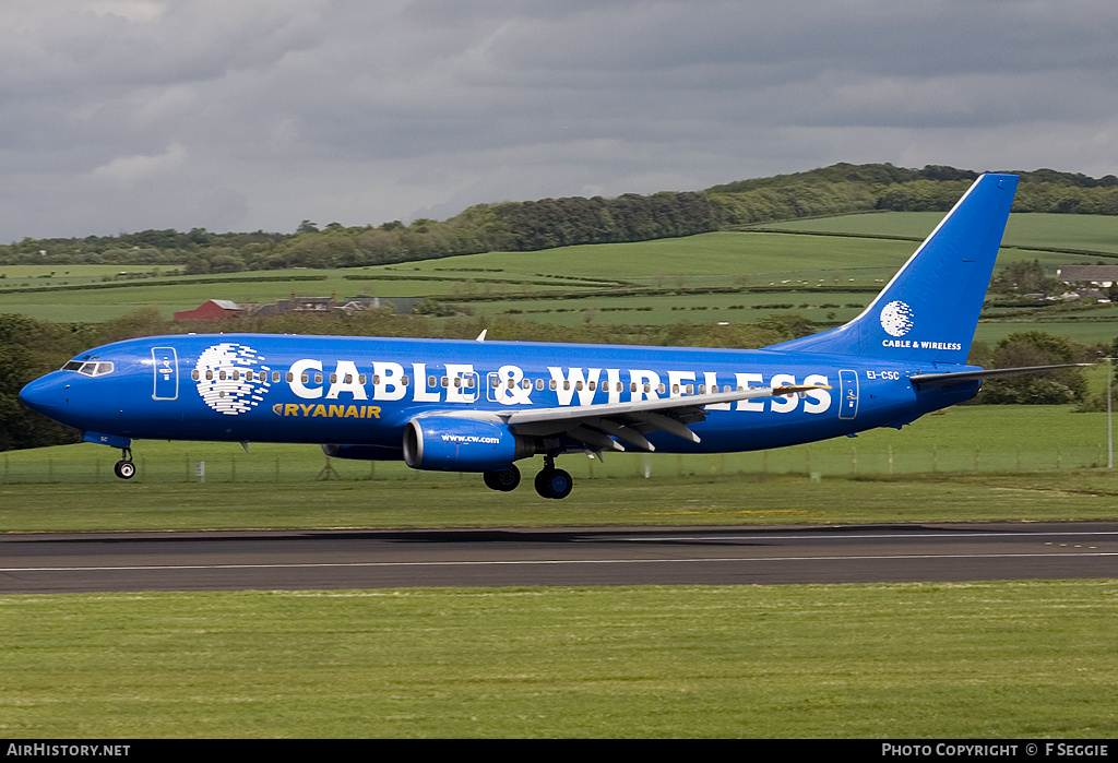 Aircraft Photo of EI-CSC | Boeing 737-8AS | Ryanair | AirHistory.net #60152