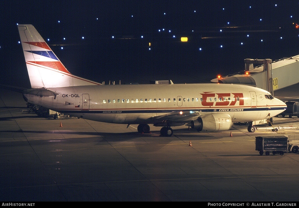Aircraft Photo of OK-DGL | Boeing 737-55S | ČSA - Czech Airlines | AirHistory.net #60155