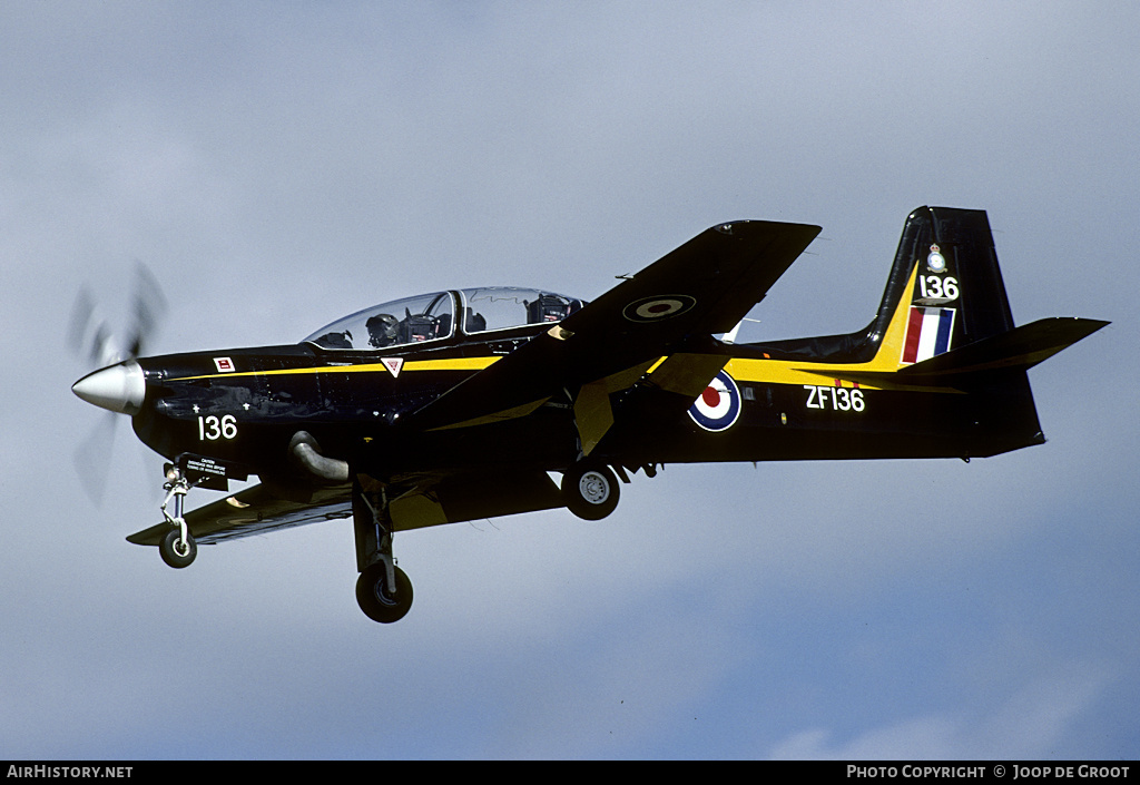 Aircraft Photo of ZF136 | Short S-312 Tucano T1 | UK - Air Force | AirHistory.net #60217