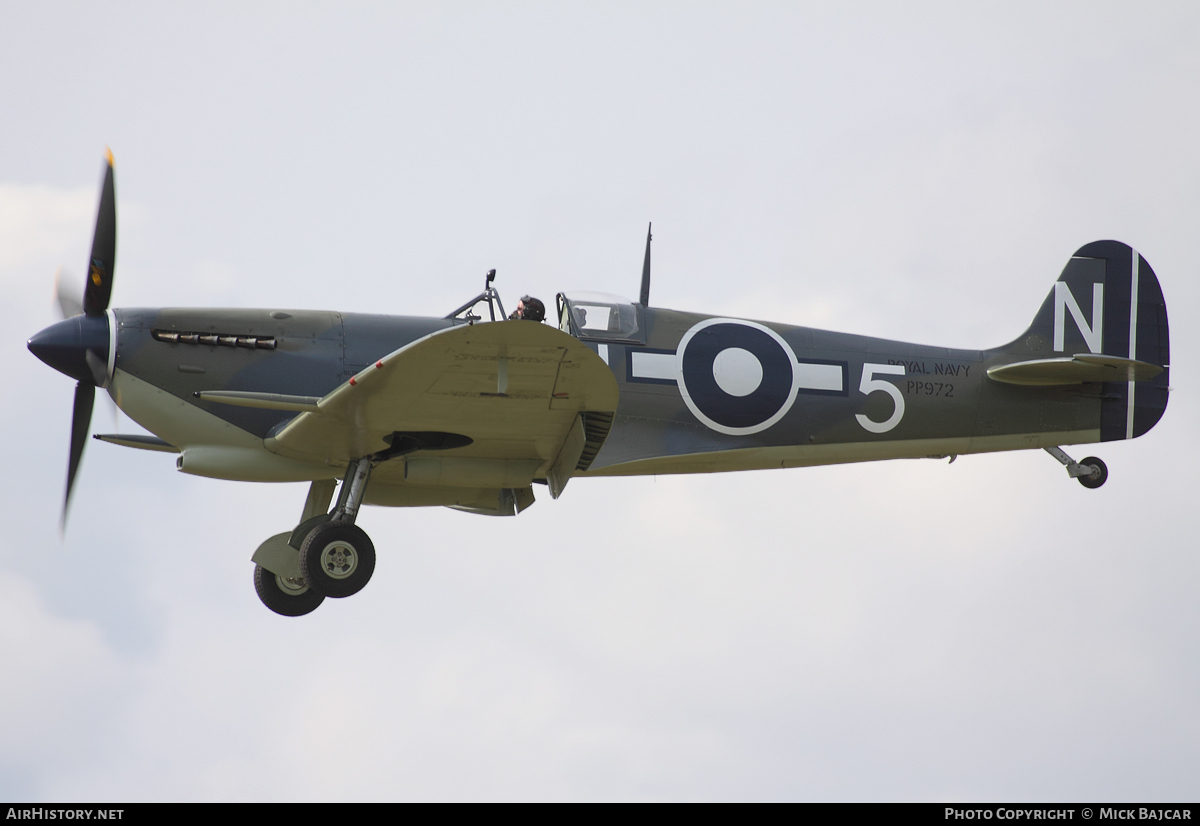 Aircraft Photo of G-BUAR / PP972 | Supermarine 358 Seafire F3 | UK - Navy | AirHistory.net #60219