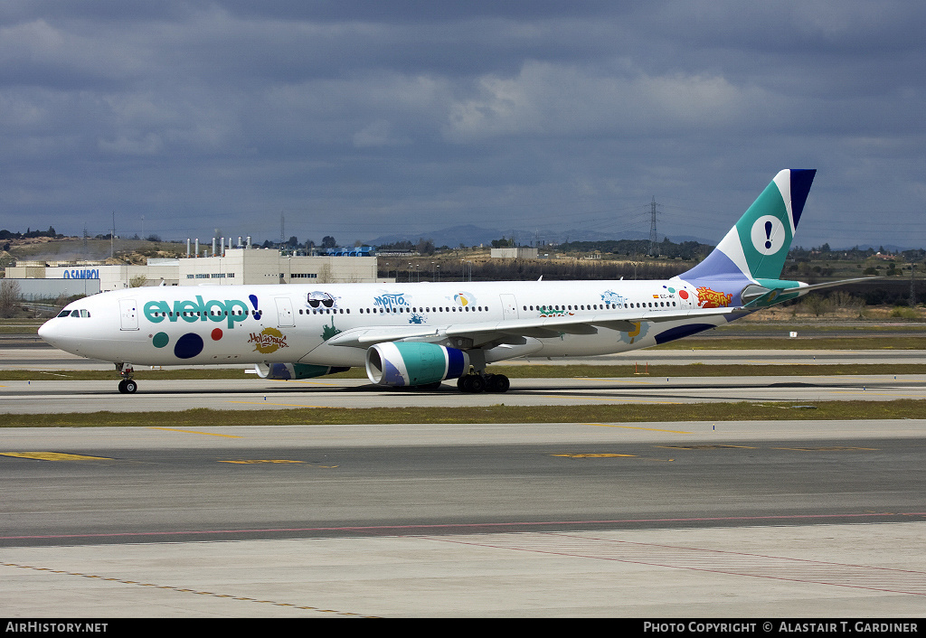 Aircraft Photo of EC-MII | Airbus A330-343 | Evelop Airlines | AirHistory.net #60220