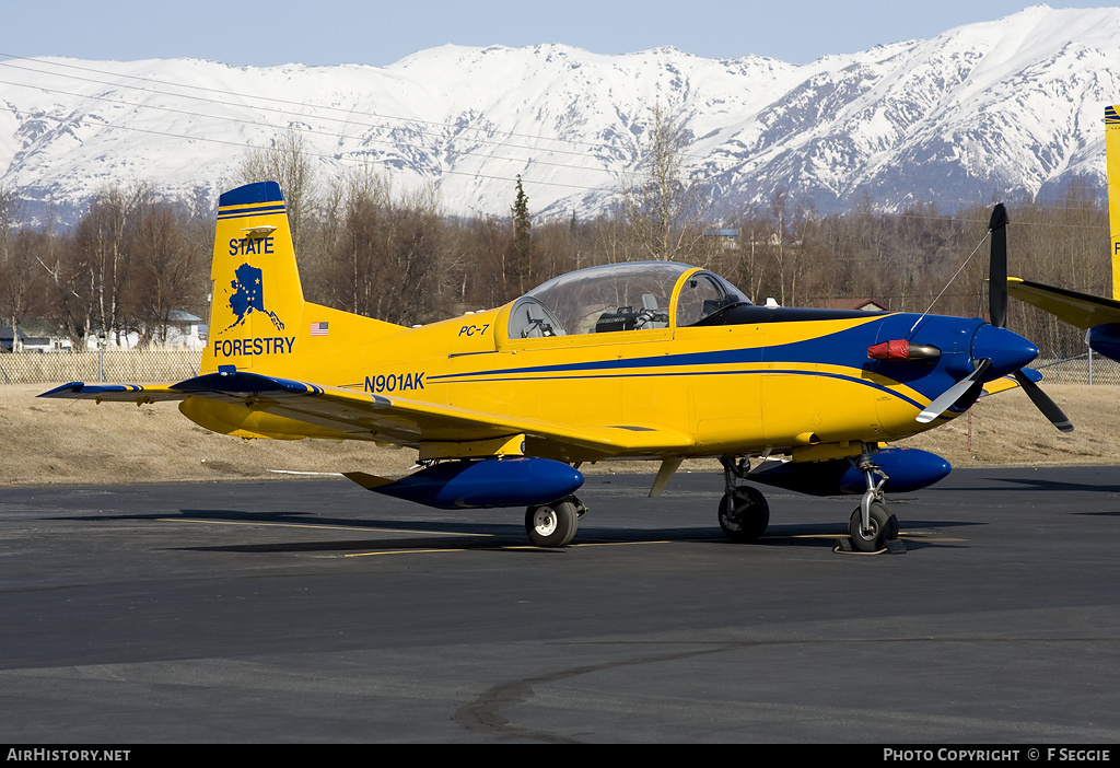 Aircraft Photo of N901AK | Pilatus PC-7 | Alaska Department of Forestry | AirHistory.net #60225