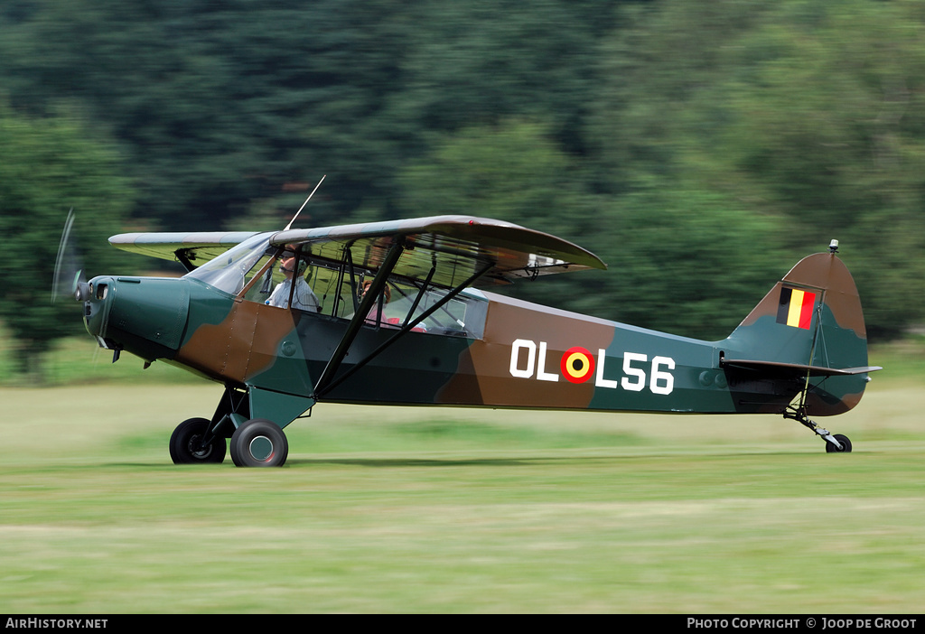 Aircraft Photo of OO-HBQ / OL-L56 | Piper L-18C Super Cub | Belgium - Army | AirHistory.net #60229