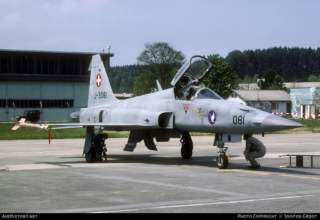 Aircraft Photo of J-3081 | Northrop F-5E Tiger II | Switzerland - Air Force | AirHistory.net #60267
