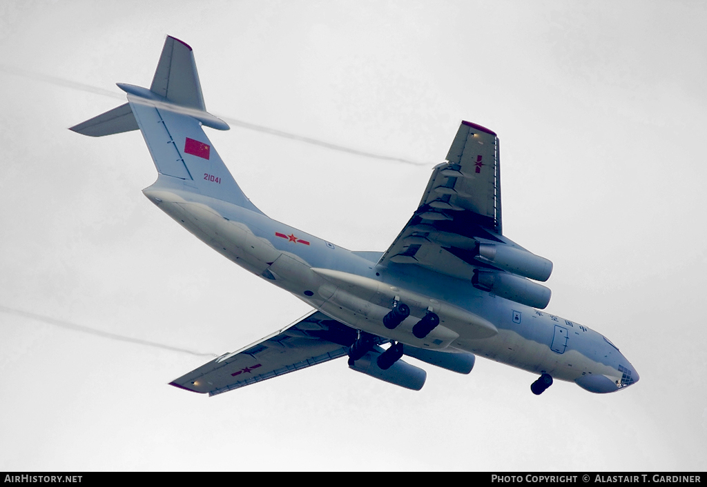 Aircraft Photo of 21041 | Ilyushin Il-76MD | China - Air Force | AirHistory.net #60271