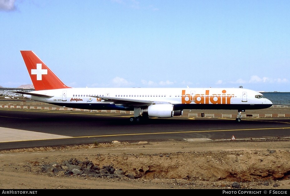 Aircraft Photo of HB-IHS | Boeing 757-2G5 | Balair | AirHistory.net #60284
