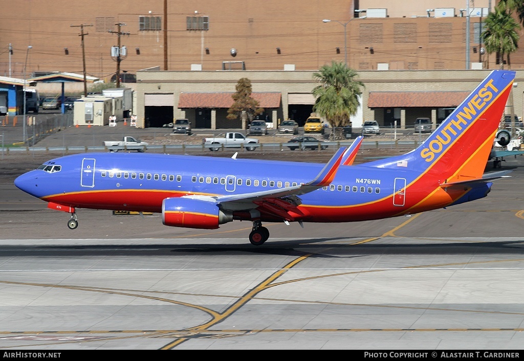 Aircraft Photo of N476WN | Boeing 737-7H4 | Southwest Airlines | AirHistory.net #60368