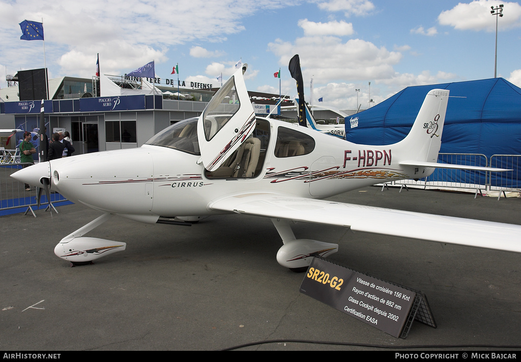Aircraft Photo of F-HBPN | Cirrus SR-20 G2 | AirHistory.net #60376