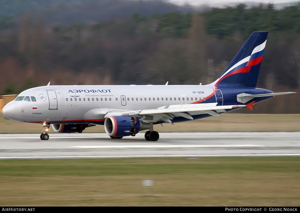 Aircraft Photo of VP-BDM | Airbus A319-111 | Aeroflot - Russian Airlines | AirHistory.net #60399