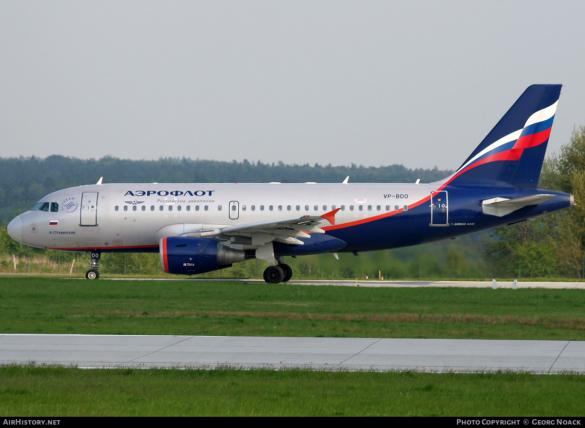 Aircraft Photo of VP-BDO | Airbus A319-111 | Aeroflot - Russian Airlines | AirHistory.net #60405