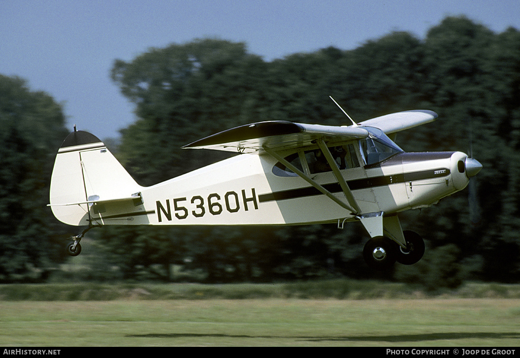 Aircraft Photo of N5360H | Piper PA-16 Clipper | AirHistory.net #60406