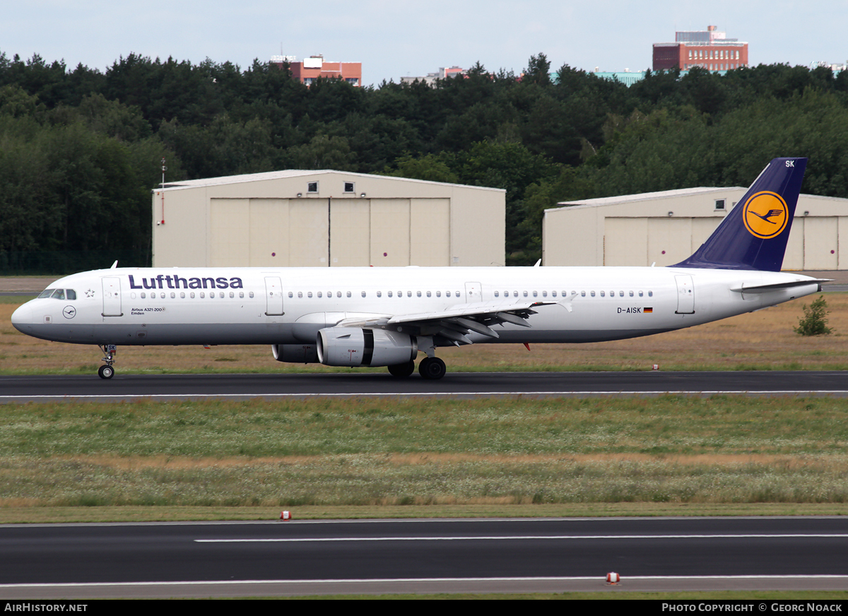 Aircraft Photo of D-AISK | Airbus A321-231 | Lufthansa | AirHistory.net #60428