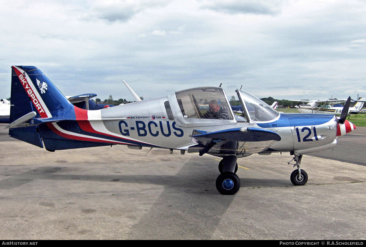 Aircraft Photo of G-BCUS | Scottish Aviation Bulldog 120 | Skysport UK | AirHistory.net #60454