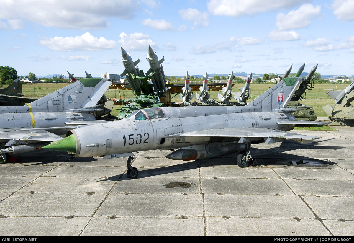 Aircraft Photo of 1502 | Mikoyan-Gurevich MiG-21R | Slovakia - Air Force | AirHistory.net #60466