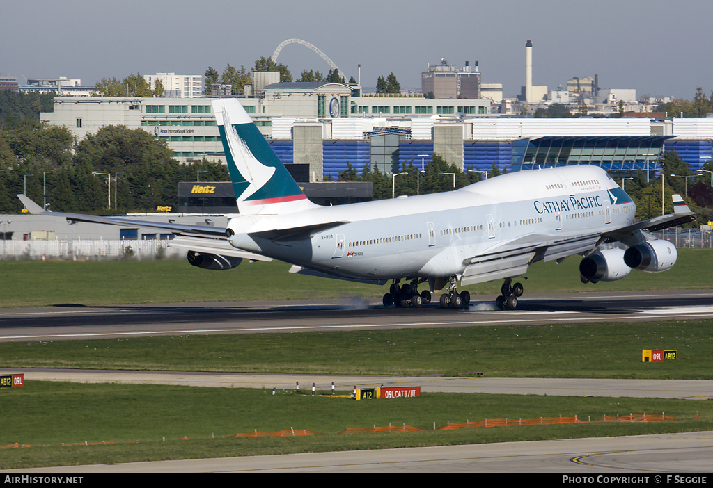 Aircraft Photo of B-HUG | Boeing 747-467 | Cathay Pacific Airways | AirHistory.net #60483