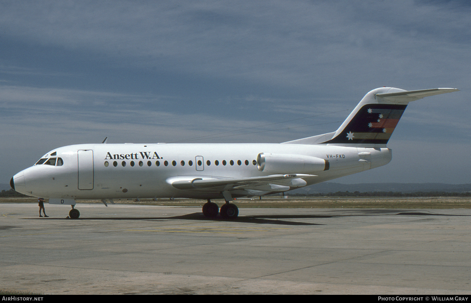 Aircraft Photo of VH-FKD | Fokker F28-1000 Fellowship | Ansett W.A. | AirHistory.net #60507
