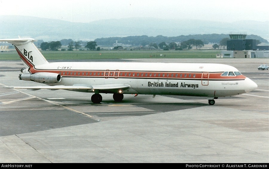 Aircraft Photo of G-AWWZ | BAC 111-509EW One-Eleven | British Island Airways - BIA | AirHistory.net #60511