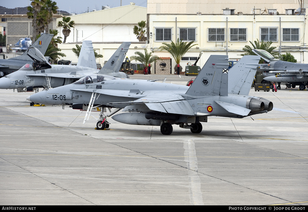 Aircraft Photo of C15-51 | McDonnell Douglas EF-18M Hornet | Spain - Air Force | AirHistory.net #60521