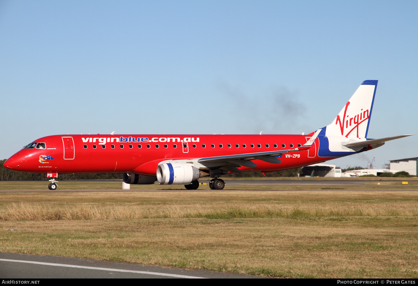 Aircraft Photo of VH-ZPB | Embraer 190AR (ERJ-190-100IGW) | Virgin Blue Airlines | AirHistory.net #60524