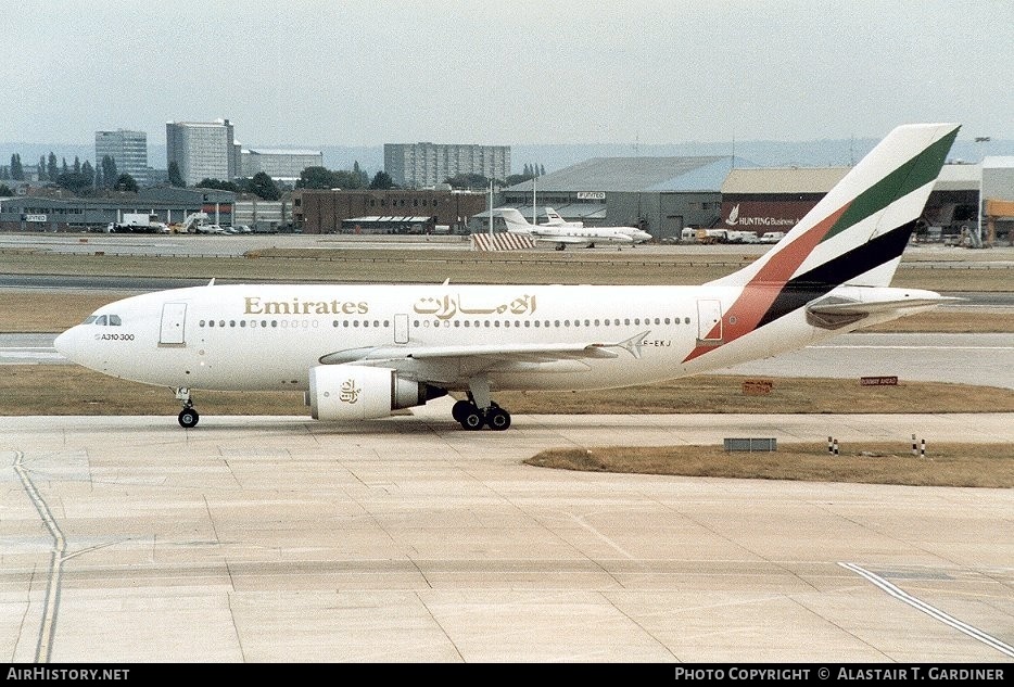 Aircraft Photo of A6-EKJ | Airbus A310-308 | Emirates | AirHistory.net #60541