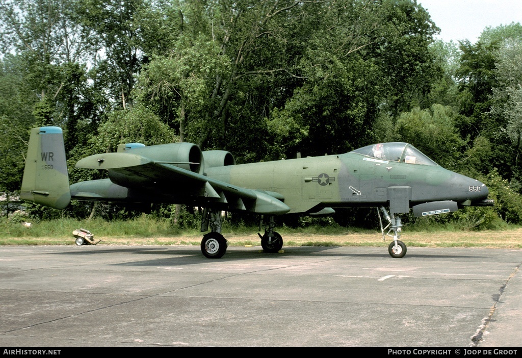 Aircraft Photo of 76-0550 / AF76-550 | Fairchild A-10A Thunderbolt II | USA - Air Force | AirHistory.net #60557
