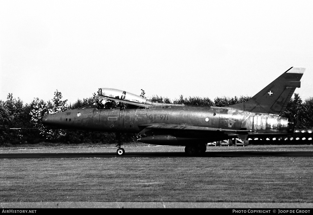 Aircraft Photo of GT-971 | North American TF-100F Super Sabre | Denmark - Air Force | AirHistory.net #60558
