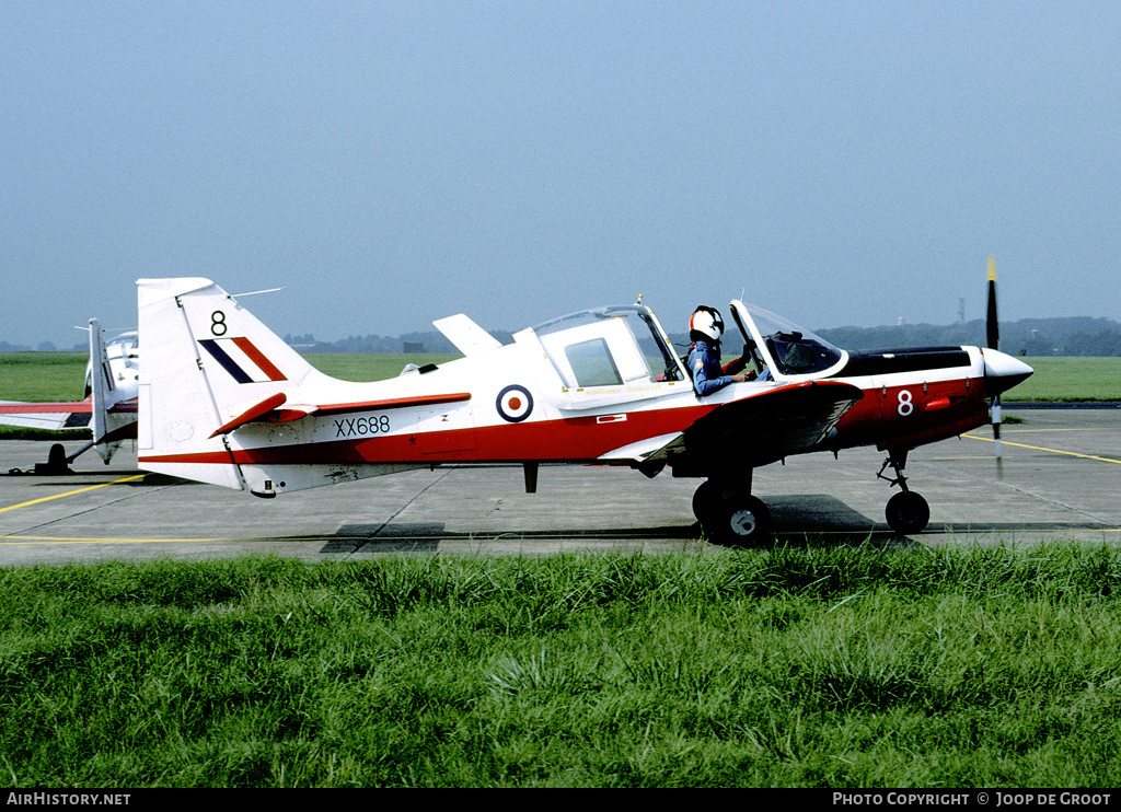 Aircraft Photo of XX688 | Scottish Aviation Bulldog T1 | UK - Air Force | AirHistory.net #60577