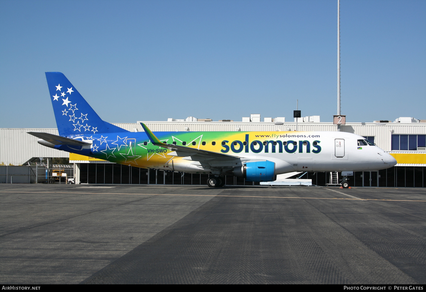 Aircraft Photo of VH-SWO | Embraer 170LR (ERJ-170-100LR) | Solomons - Solomon Airlines | AirHistory.net #60582