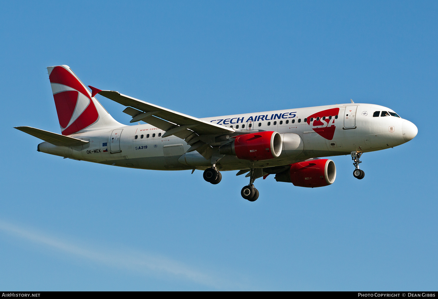 Aircraft Photo of OK-MEK | Airbus A319-112 | ČSA - Czech Airlines | AirHistory.net #60601