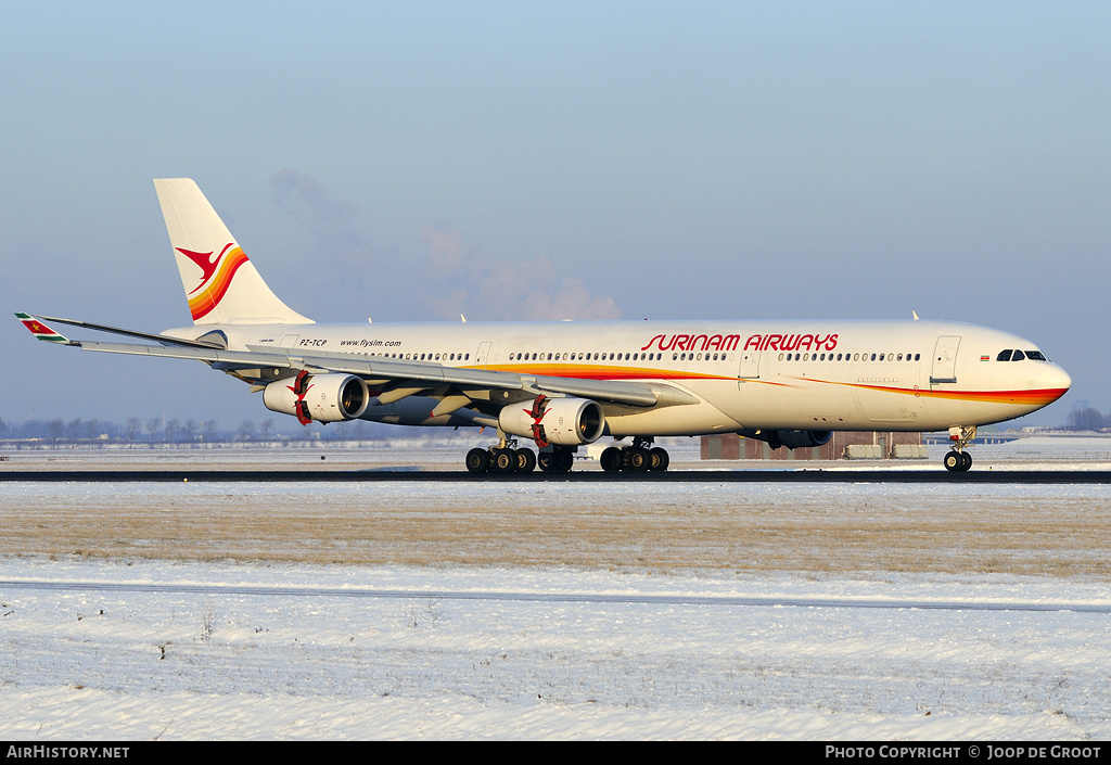 Aircraft Photo of PZ-TCP | Airbus A340-311 | Surinam Airways | AirHistory.net #60609
