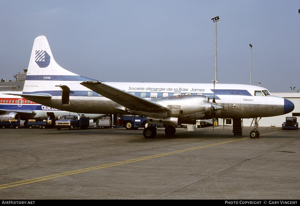 Aircraft Photo of C-GFHB | Convair 580 | Société d'Énergie de la Baie James | AirHistory.net #60637