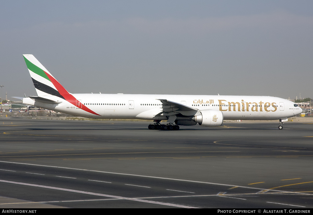 Aircraft Photo of A6-ECC | Boeing 777-36N/ER | Emirates | AirHistory.net #60665