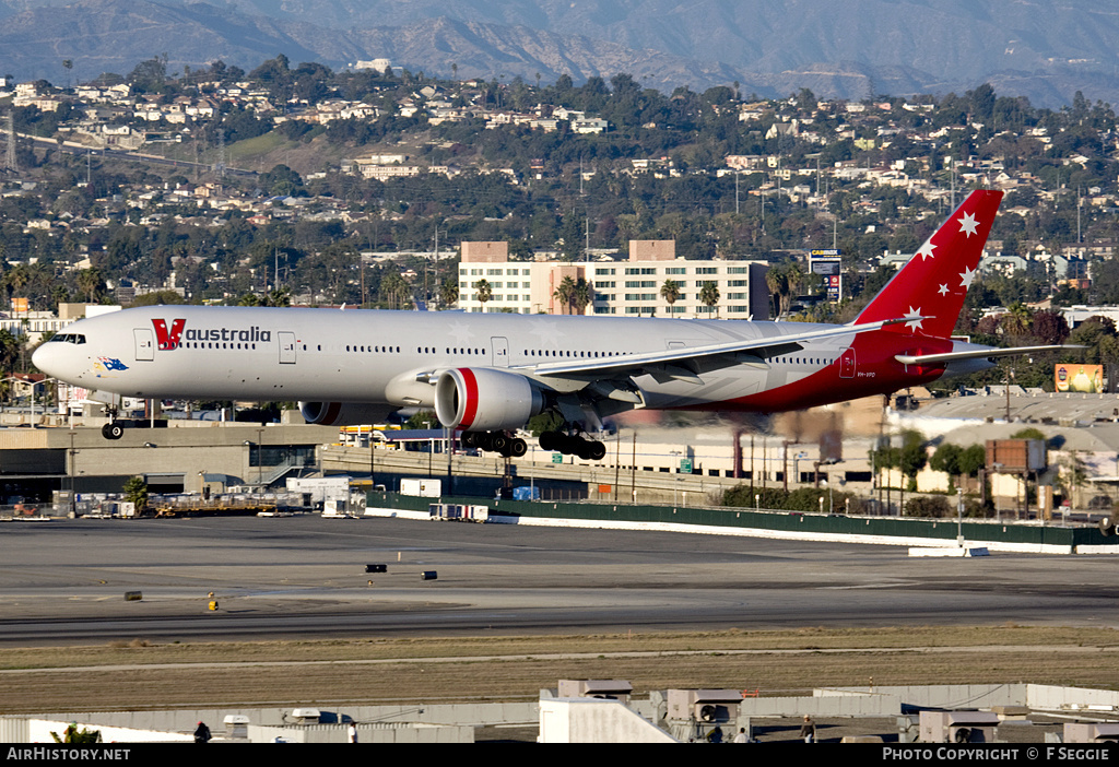Aircraft Photo of VH-VPD | Boeing 777-3ZG/ER | V Australia | AirHistory.net #60669