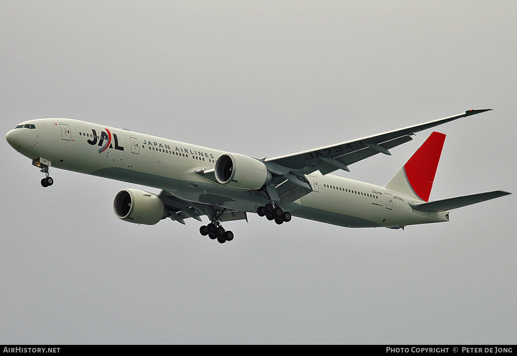 Aircraft Photo of JA734J | Boeing 777-346/ER | Japan Airlines - JAL | AirHistory.net #60685