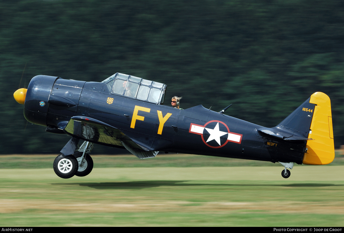 Aircraft Photo of N13FY / 16544 | North American AT-6A Texan | USA - Air Force | AirHistory.net #60695