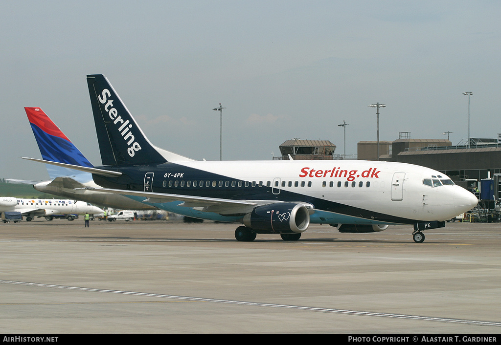 Aircraft Photo of OY-APK | Boeing 737-5L9 | Sterling Airlines | AirHistory.net #60715