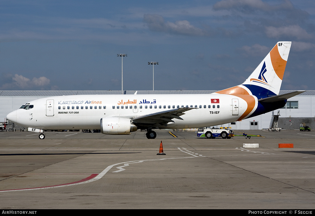 Aircraft Photo of TS-IEF | Boeing 737-3Q8 | Karthago Airlines | AirHistory.net #60721