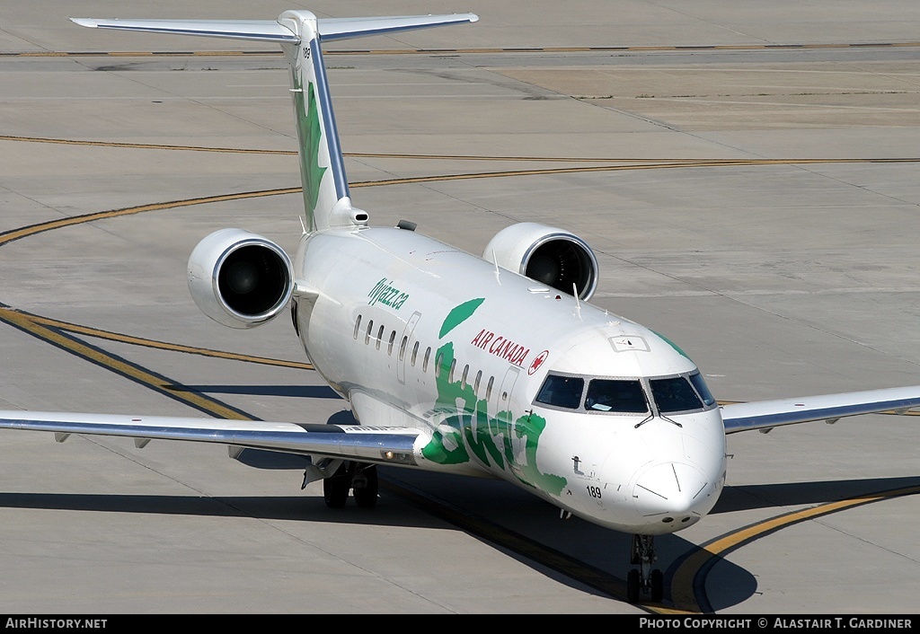 Aircraft Photo of C-GKGC | Bombardier CRJ-200ER (CL-600-2B19) | Air Canada Jazz | AirHistory.net #60731