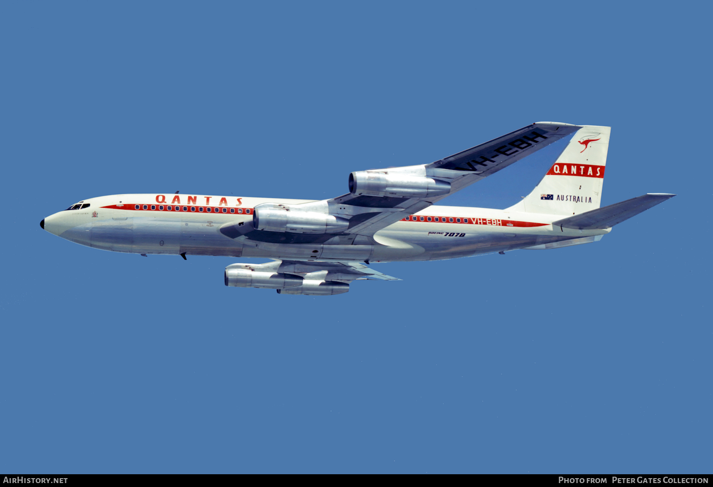 Aircraft Photo of VH-EBH | Boeing 707-138B | Qantas | AirHistory.net #60734