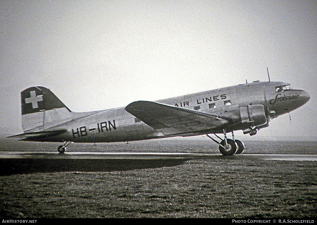 Aircraft Photo of HB-IRN | Douglas C-47B Skytrain | Swissair - Swiss Air Lines | AirHistory.net #60754